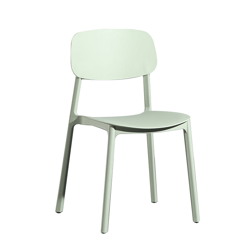 Modern Open Back Side Chair Plastic Indoor Arm Chair for Dining Room Bedroom