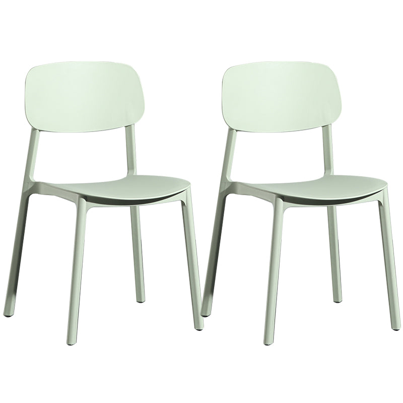 Modern Open Back Side Chair Plastic Indoor Arm Chair for Dining Room Bedroom