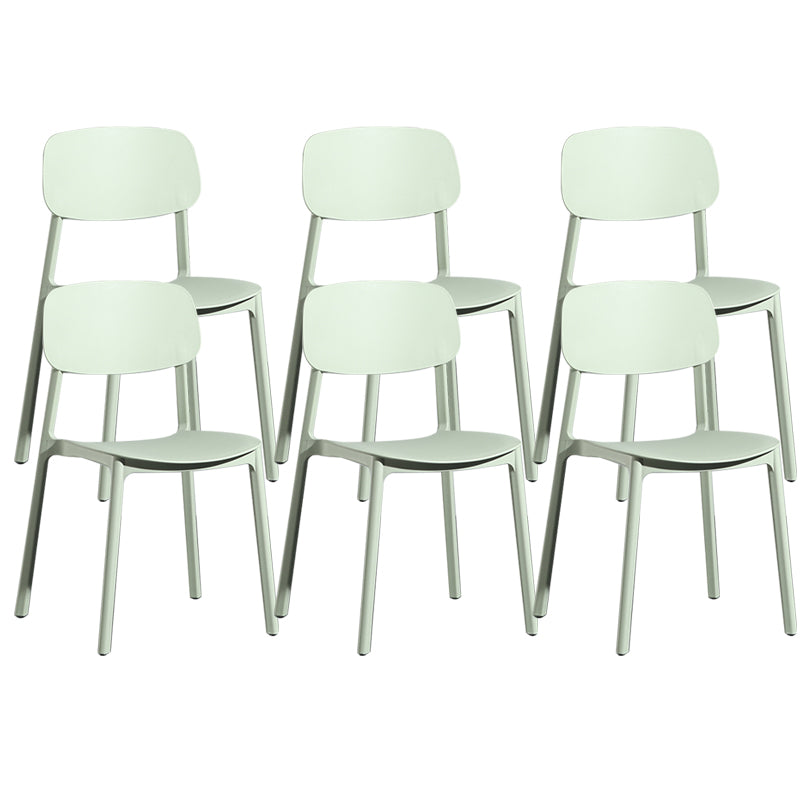 Modern Open Back Side Chair Plastic Indoor Arm Chair for Dining Room Bedroom