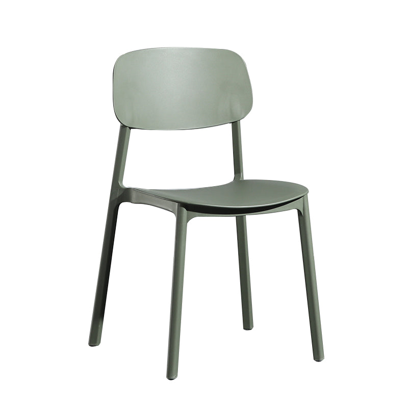 Modern Open Back Side Chair Plastic Indoor Arm Chair for Dining Room Bedroom