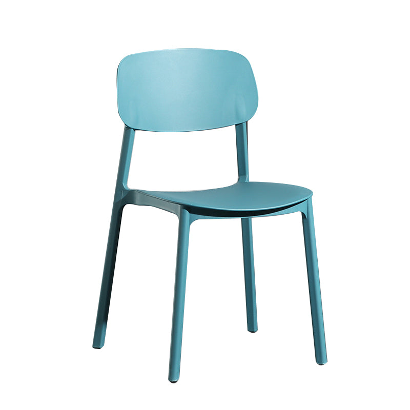 Modern Open Back Side Chair Plastic Indoor Arm Chair for Dining Room Bedroom