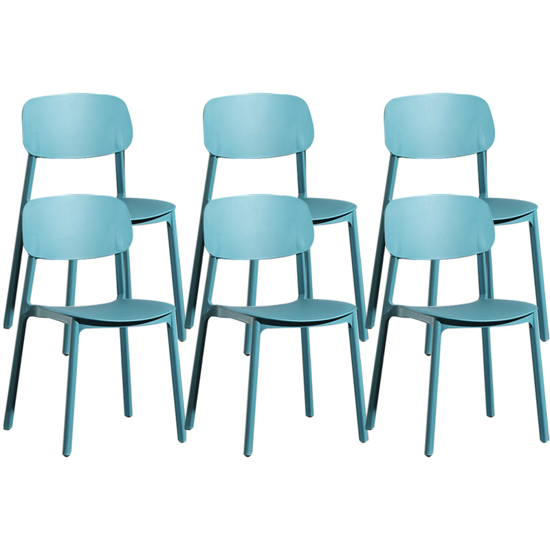 Modern Open Back Side Chair Plastic Indoor Arm Chair for Dining Room Bedroom