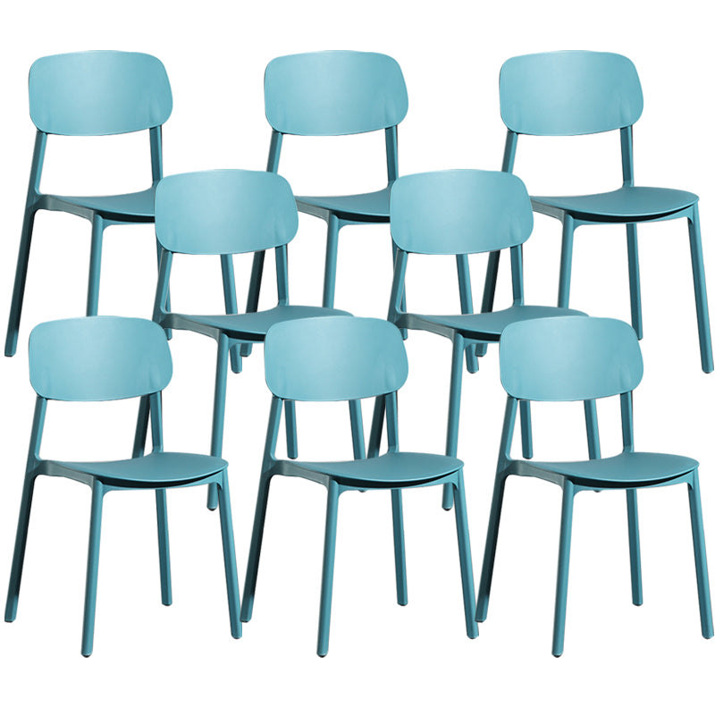 Modern Open Back Side Chair Plastic Indoor Arm Chair for Dining Room Bedroom