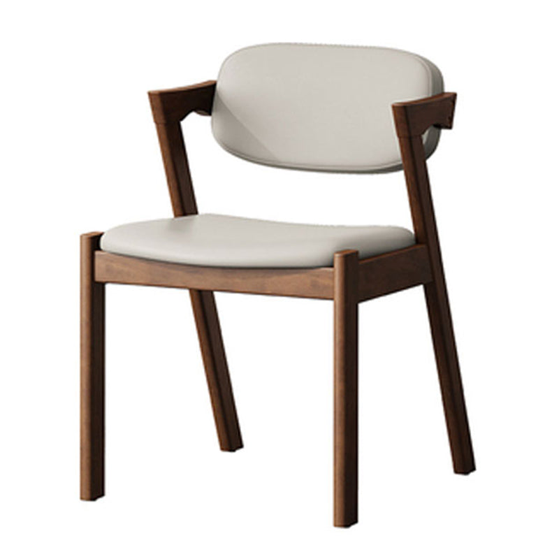 Traditional Dining Accent Chair Open Back Dining Room Chair for Home