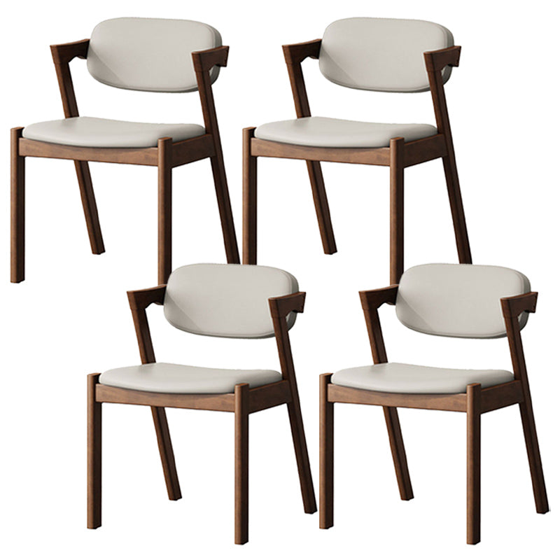 Traditional Dining Accent Chair Open Back Dining Room Chair for Home