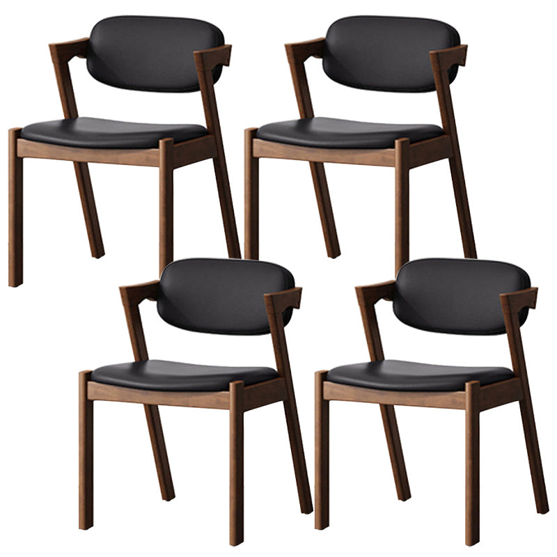 Traditional Dining Accent Chair Open Back Dining Room Chair for Home