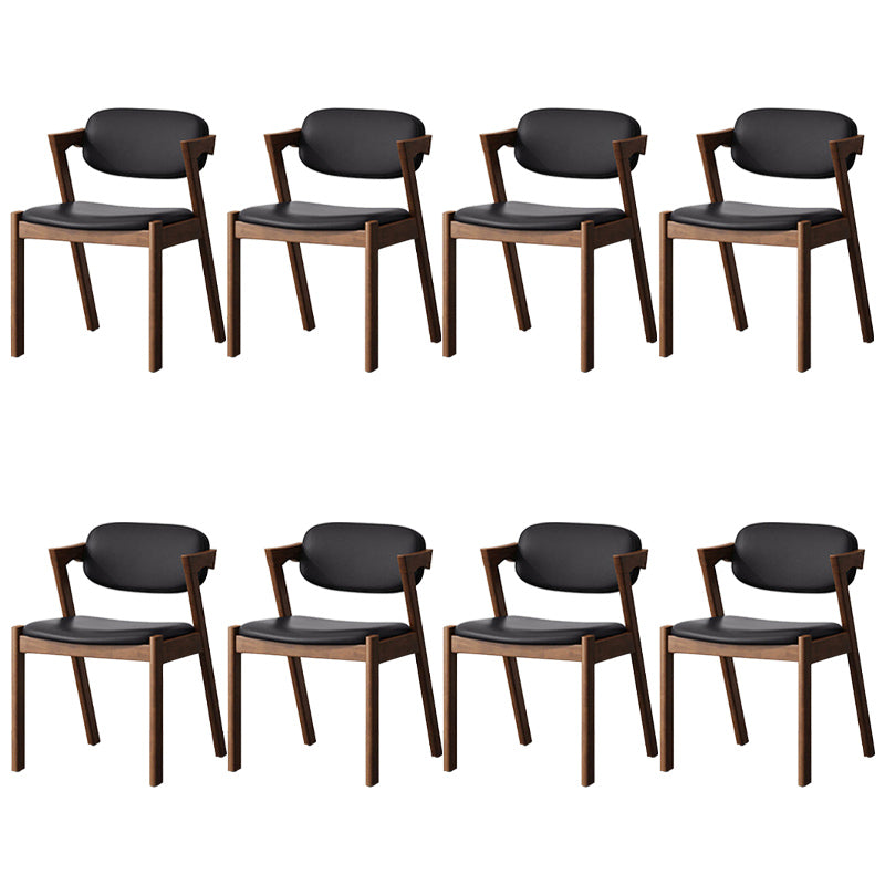 Traditional Dining Accent Chair Open Back Dining Room Chair for Home