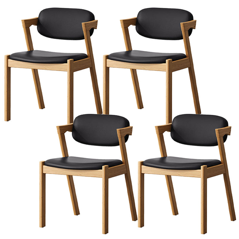 Traditional Dining Accent Chair Open Back Dining Room Chair for Home