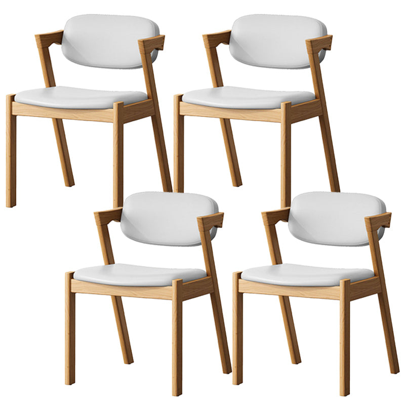 Traditional Dining Accent Chair Open Back Dining Room Chair for Home