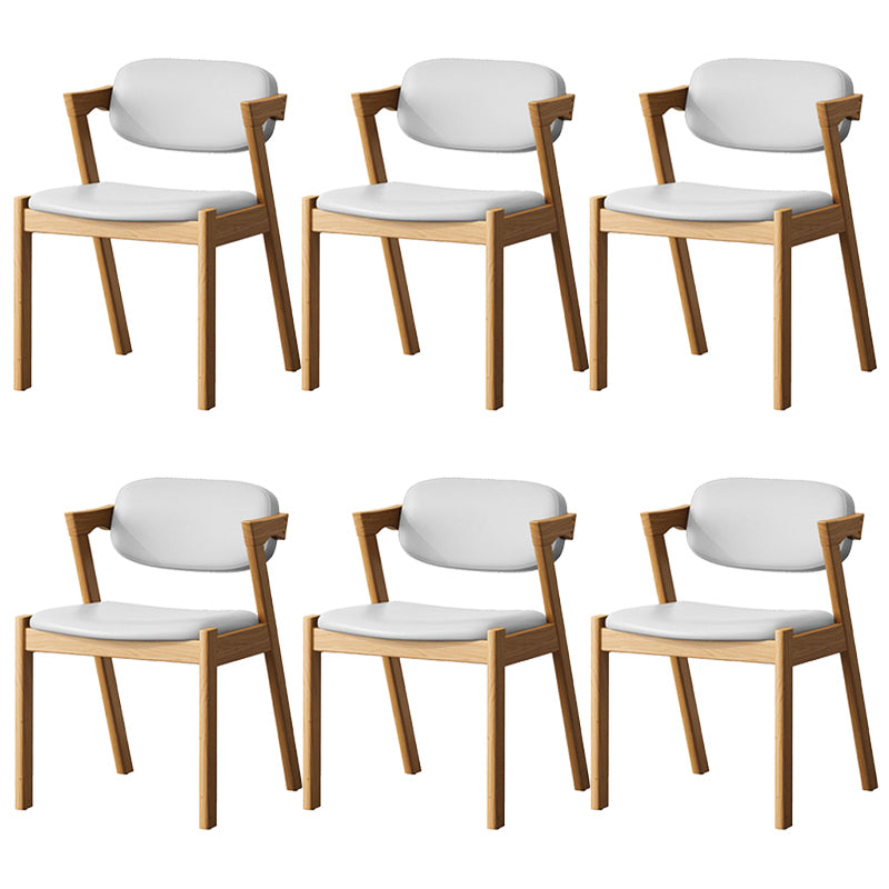 Traditional Dining Accent Chair Open Back Dining Room Chair for Home