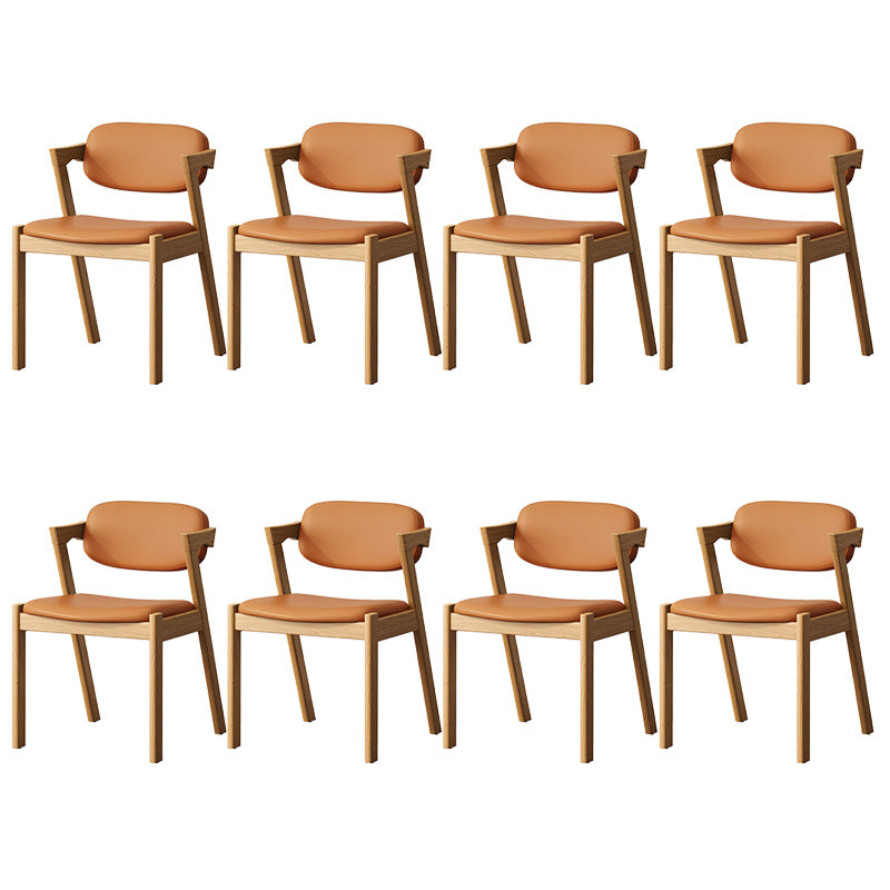 Traditional Dining Accent Chair Open Back Dining Room Chair for Home