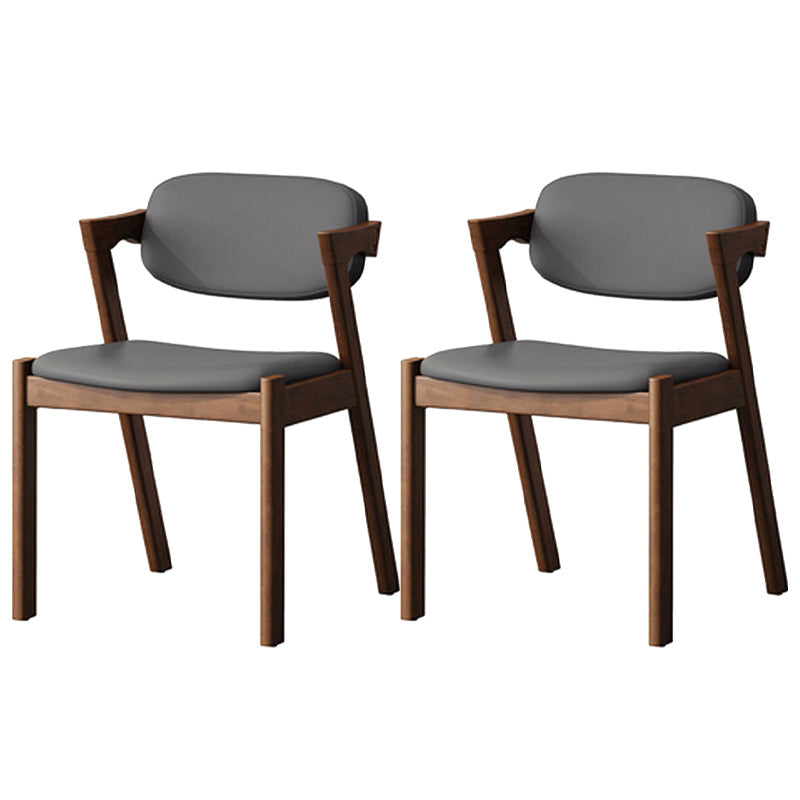 Traditional Dining Accent Chair Open Back Dining Room Chair for Home