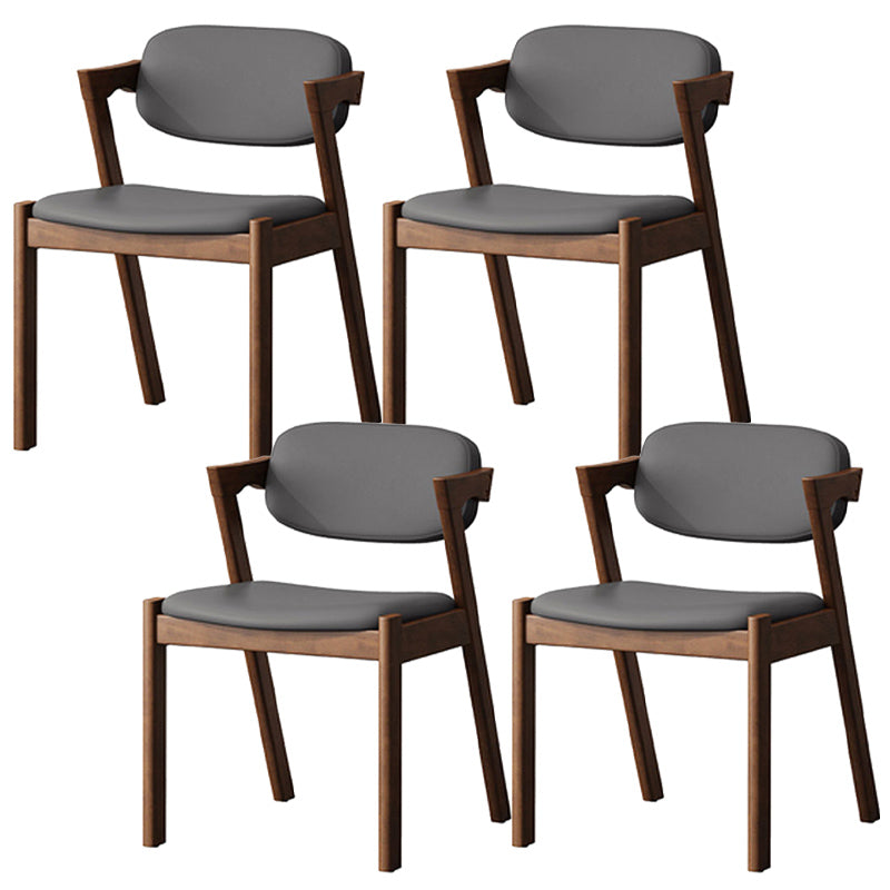 Traditional Dining Accent Chair Open Back Dining Room Chair for Home