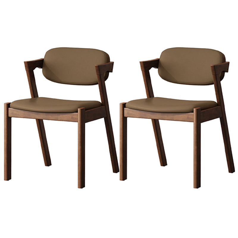 Traditional Dining Accent Chair Open Back Dining Room Chair for Home