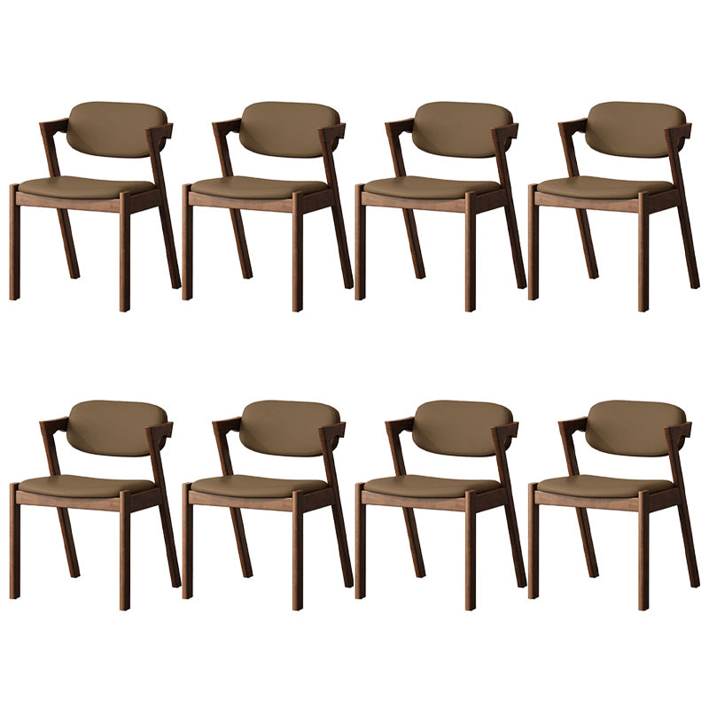 Traditional Dining Accent Chair Open Back Dining Room Chair for Home