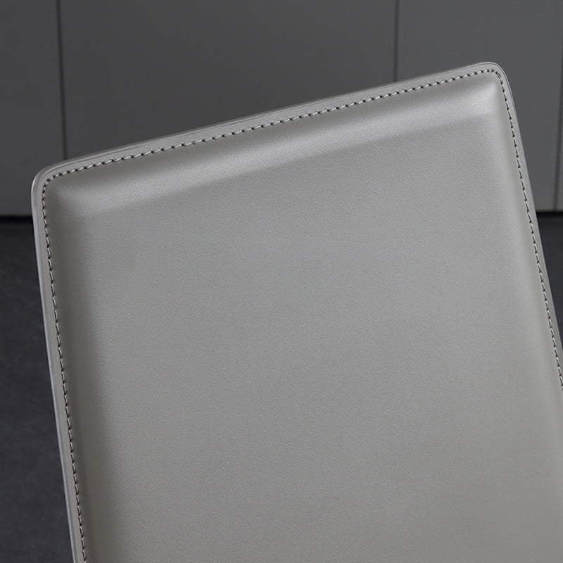 Modern Armless Dining Chairs Low Back Upholstered Side Chair