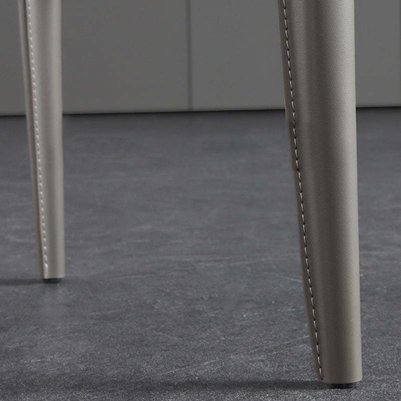 Modern Armless Dining Chairs Low Back Upholstered Side Chair