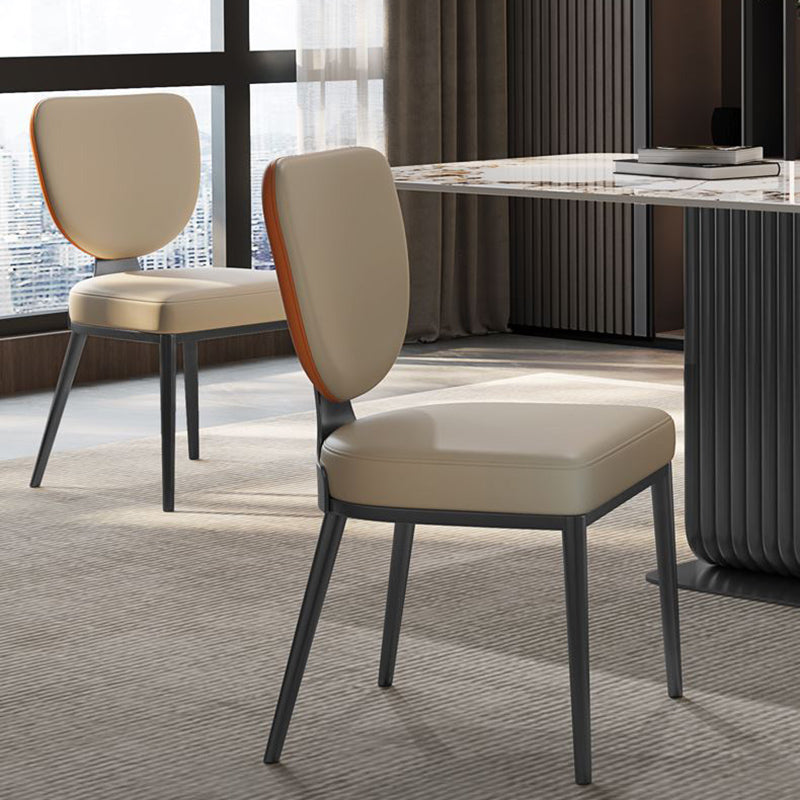 Glam King Louis Back Chair with Chrome Legs Faux Leather Matte Finish Dining Chair