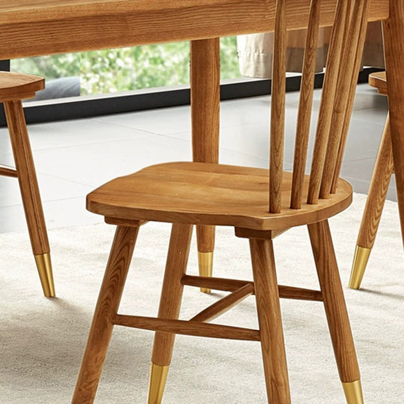 Oak Solid Wood Dining Chair Traditional Dining Room Chair for Home