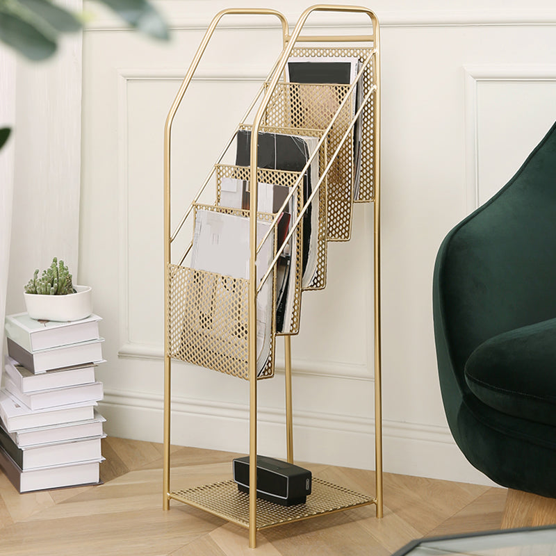 12" Wide Contemporary Shelf Bookcase Shelves Included Metal Bookcase