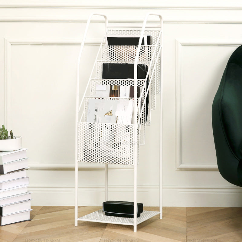 12" Wide Contemporary Shelf Bookcase Shelves Included Metal Bookcase