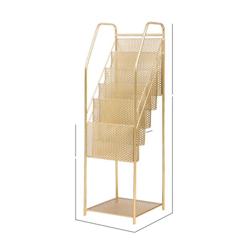 12" Wide Contemporary Shelf Bookcase Shelves Included Metal Bookcase