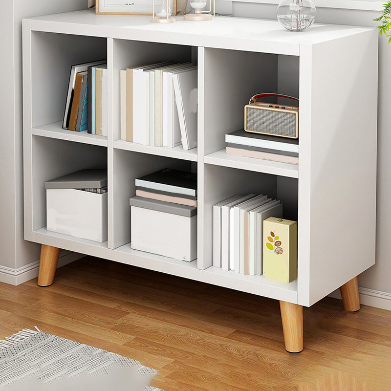 11.8" Wide Contemporary Shelf Closed Back Wood Natural Bookcase