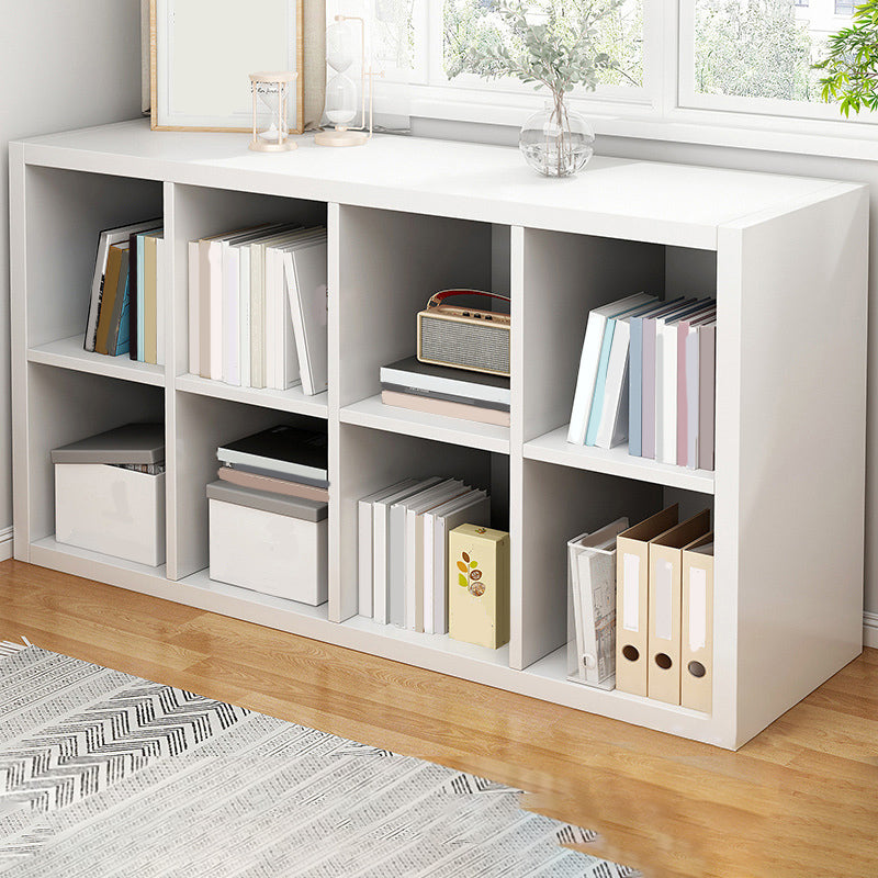 11.8" Wide Contemporary Shelf Closed Back Wood Natural Bookcase