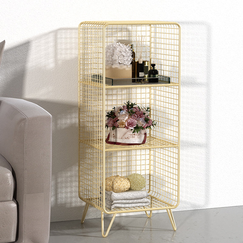 Modem Metal Bookshelf Standard Shelf Bookshelf for Home Office 11.8" W