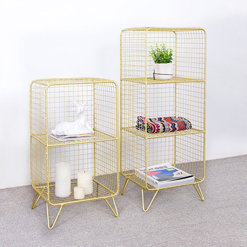 Modem Metal Bookshelf Standard Shelf Bookshelf for Home Office 11.8" W