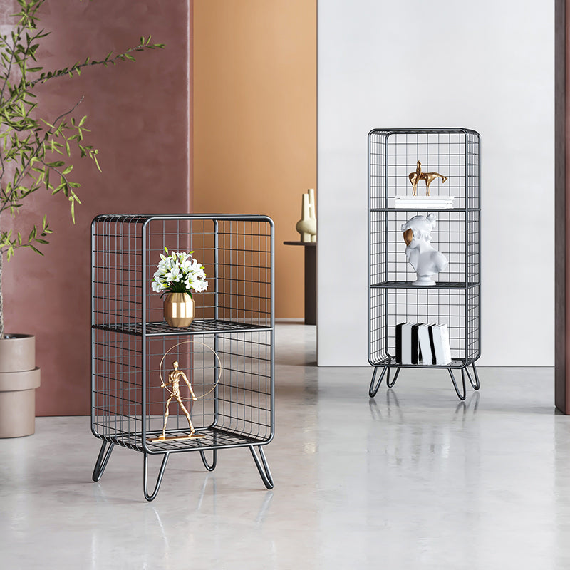 Glam Metal Bookshelf Standard Shelf Bookshelf for Home Office