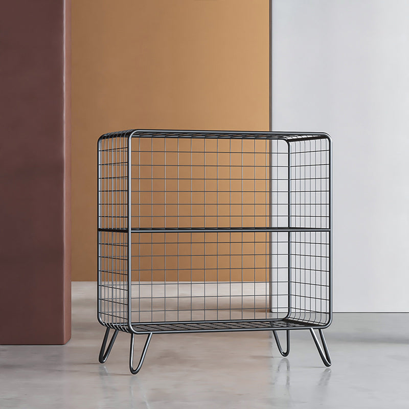 Glam Metal Bookshelf Standard Shelf Bookshelf for Home Office