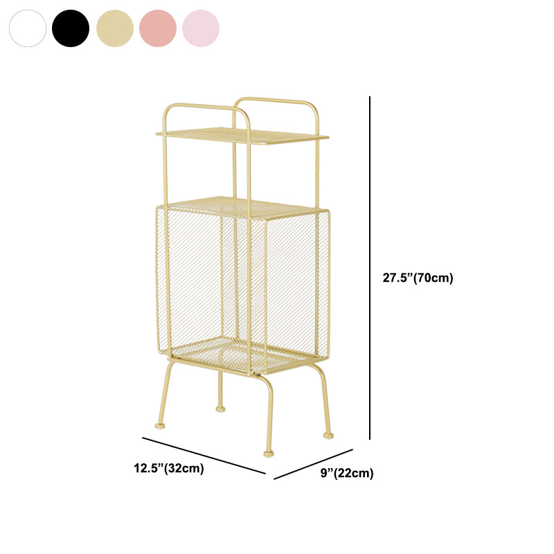 9" Wide Glam Shelf Bookcase Closed Back Shelves Included Bookcase