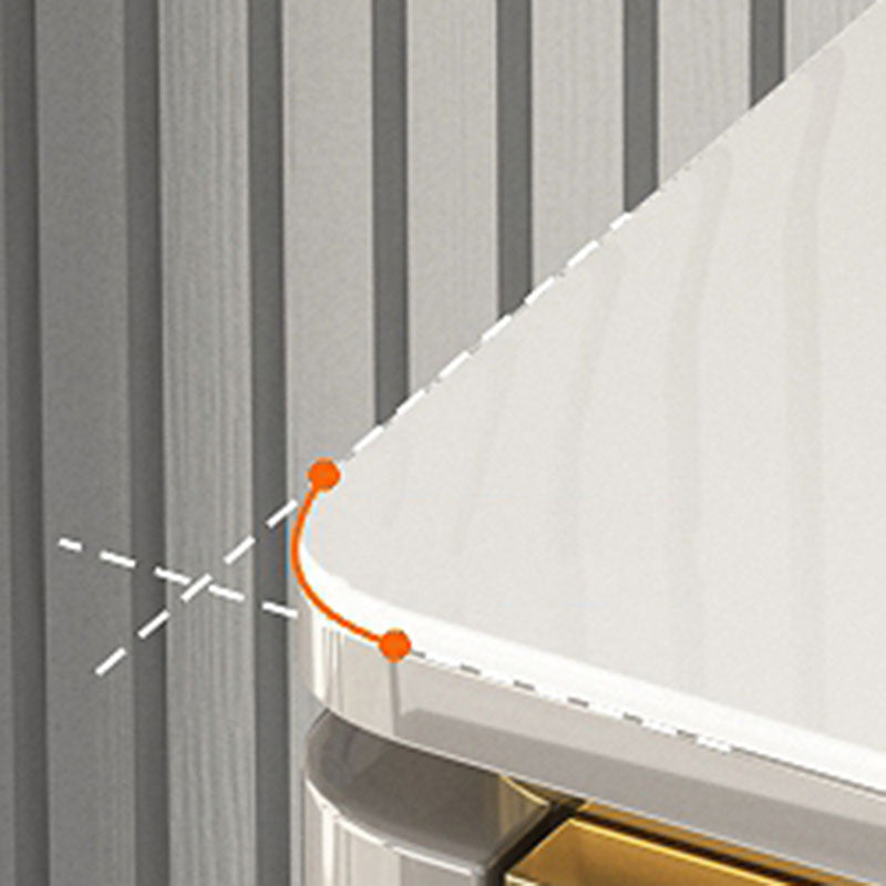 Glam Engineered Wood Storage Chest Bedroom Chest with Drawers