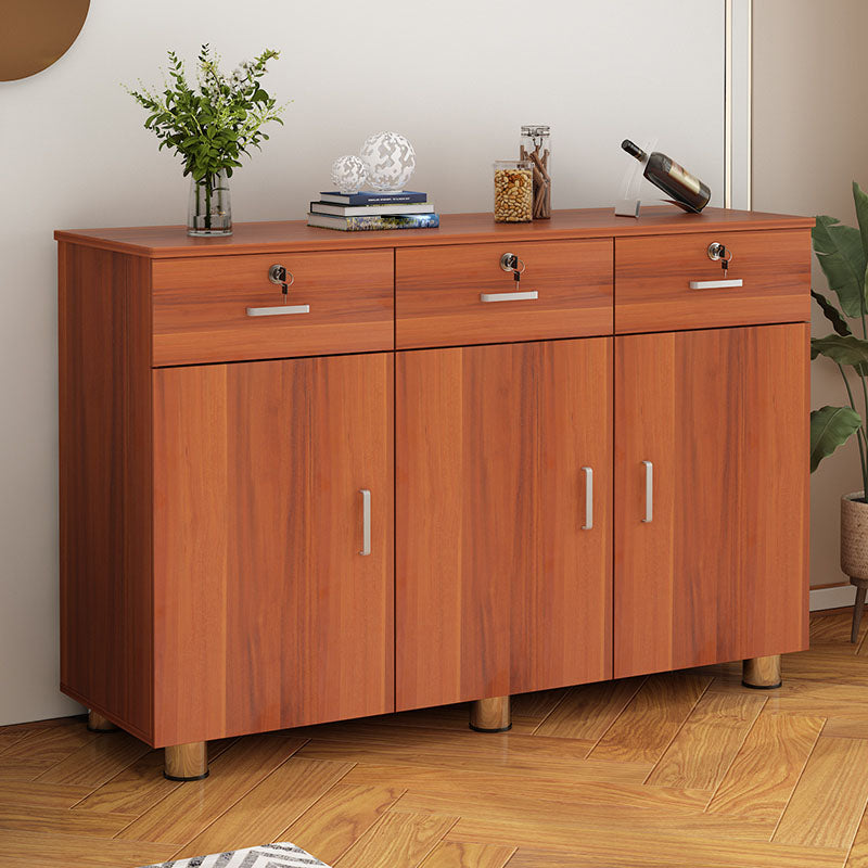 Contemporary Bedroom Engineered Wood Storage Chest Bedroom Chest with Drawers