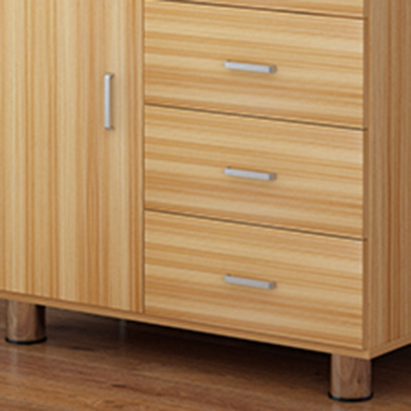 Contemporary Bedroom Engineered Wood Storage Chest Bedroom Chest with Drawers