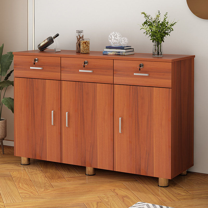 Contemporary Bedroom Engineered Wood Storage Chest Bedroom Chest with Drawers