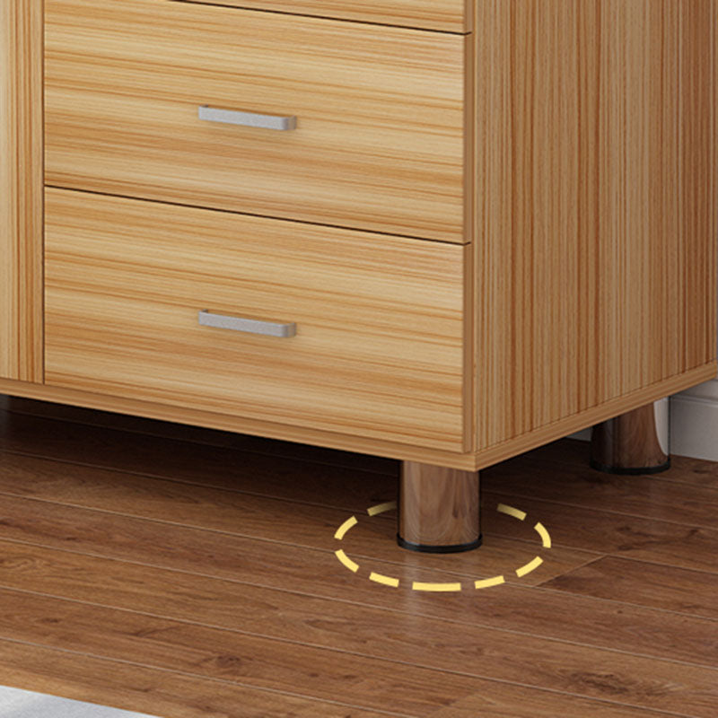 Contemporary Bedroom Engineered Wood Storage Chest Bedroom Chest with Drawers