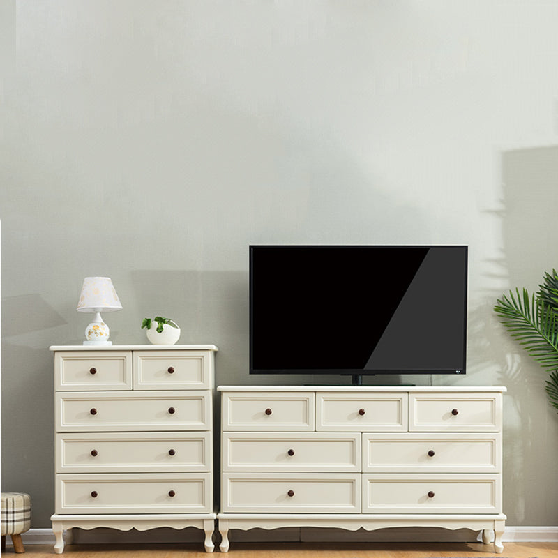 Nautical Solid Wood Storage Chest Bedroom Chest with Multi Drawers