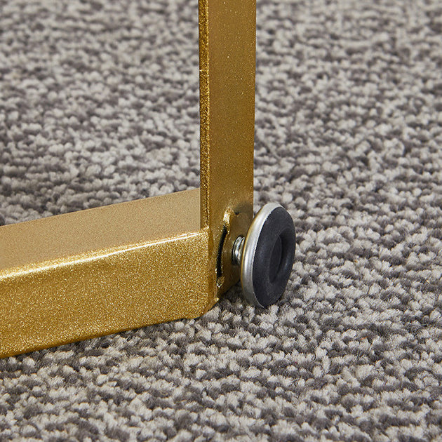 31.5" Tall Glam Accent Table 1-shelf Marble Console Table for Hall