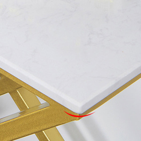 31.5" Tall Glam Accent Table 1-shelf Marble Console Table for Hall