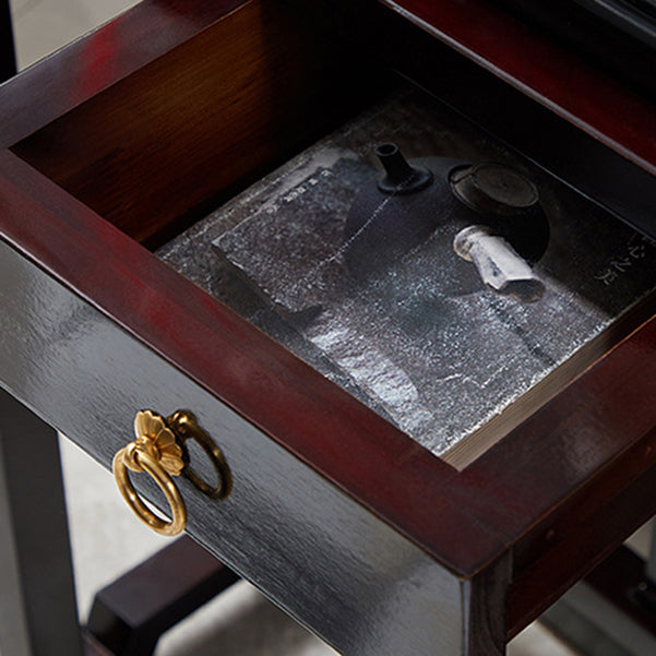 31.5" Tall 1-drawer Console Table Solid Wood Accent Table for Hall