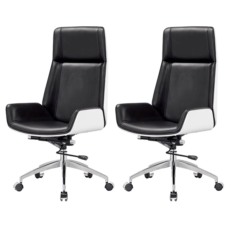 Modern Armless Office Chair Swivel Height-adjustable Chair with Wheels