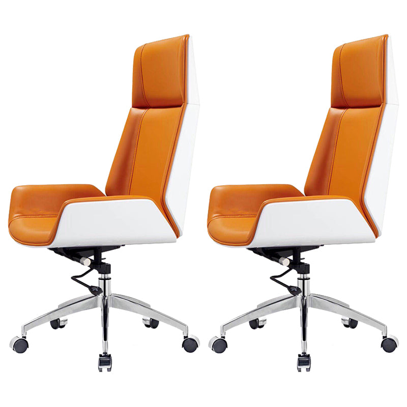 Modern Armless Office Chair Swivel Height-adjustable Chair with Wheels