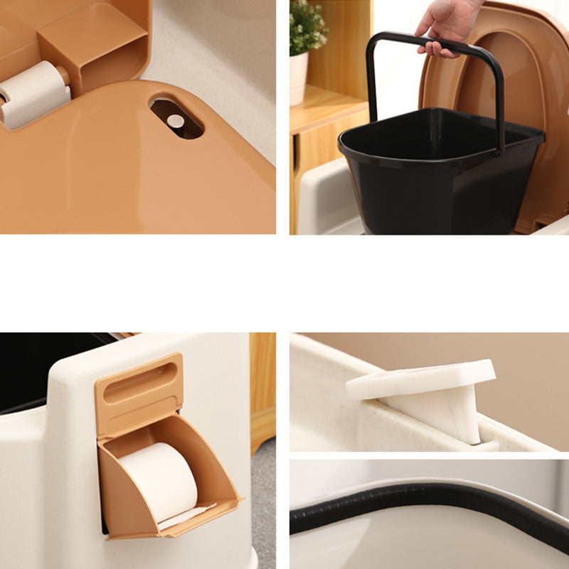 Modern Plastic Toilet Floor Mounted Toilet Bowl for Bathroom