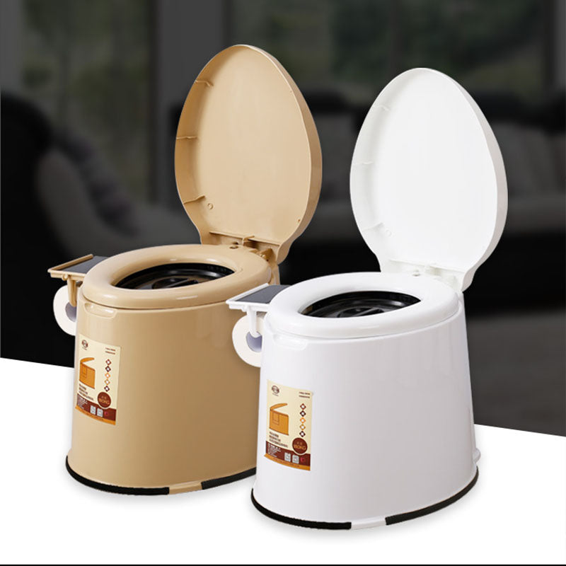 Modern Plastic Toilet Floor Mounted Toilet Bowl with Seat for Washroom