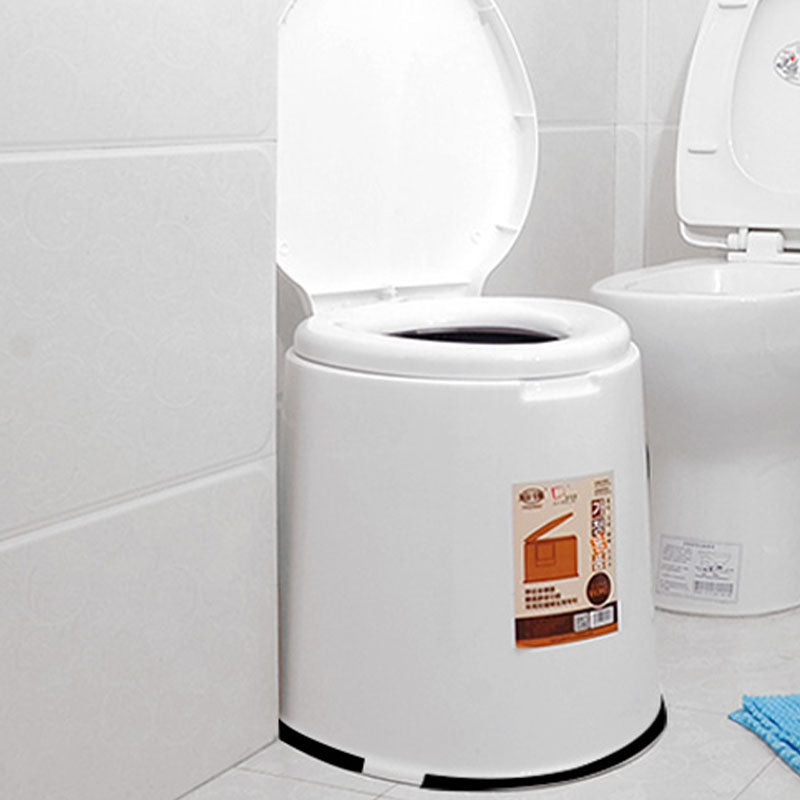 Modern Plastic Toilet Floor Mounted Toilet Bowl with Seat for Washroom