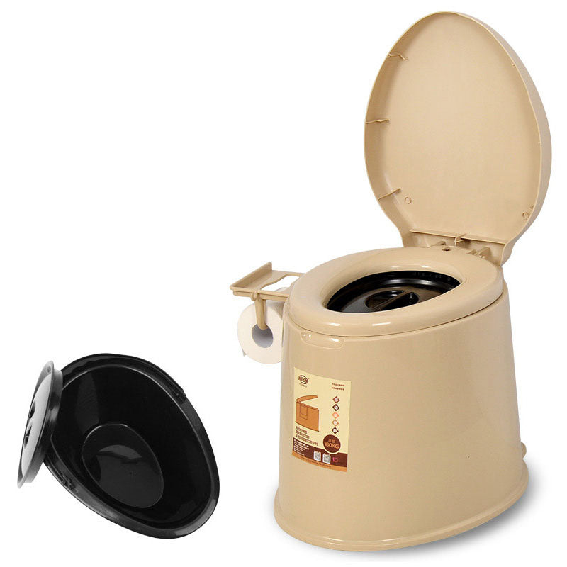Modern Plastic Toilet Floor Mounted Toilet Bowl with Seat for Washroom