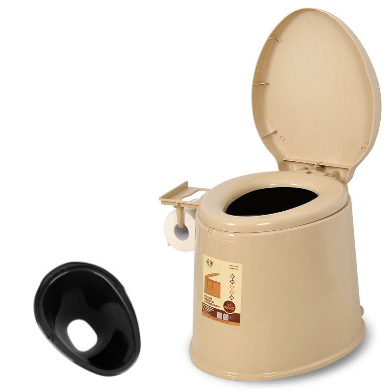 Modern Plastic Toilet Floor Mounted Toilet Bowl with Seat for Washroom