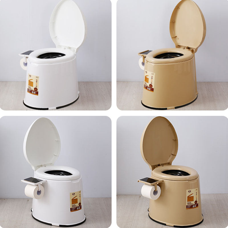 Modern Plastic Toilet Floor Mounted Toilet Bowl with Seat for Washroom